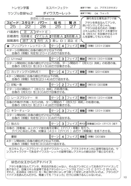 ウマ娘TRPG ダイスdeダービー　製品版