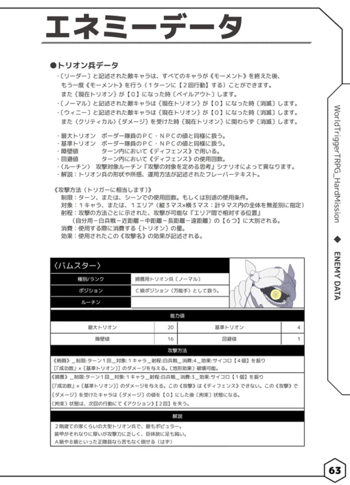 WorldTriggerTRPG HardMission ～キミもボーダー隊員になろう！～ (電子書籍 PDF)